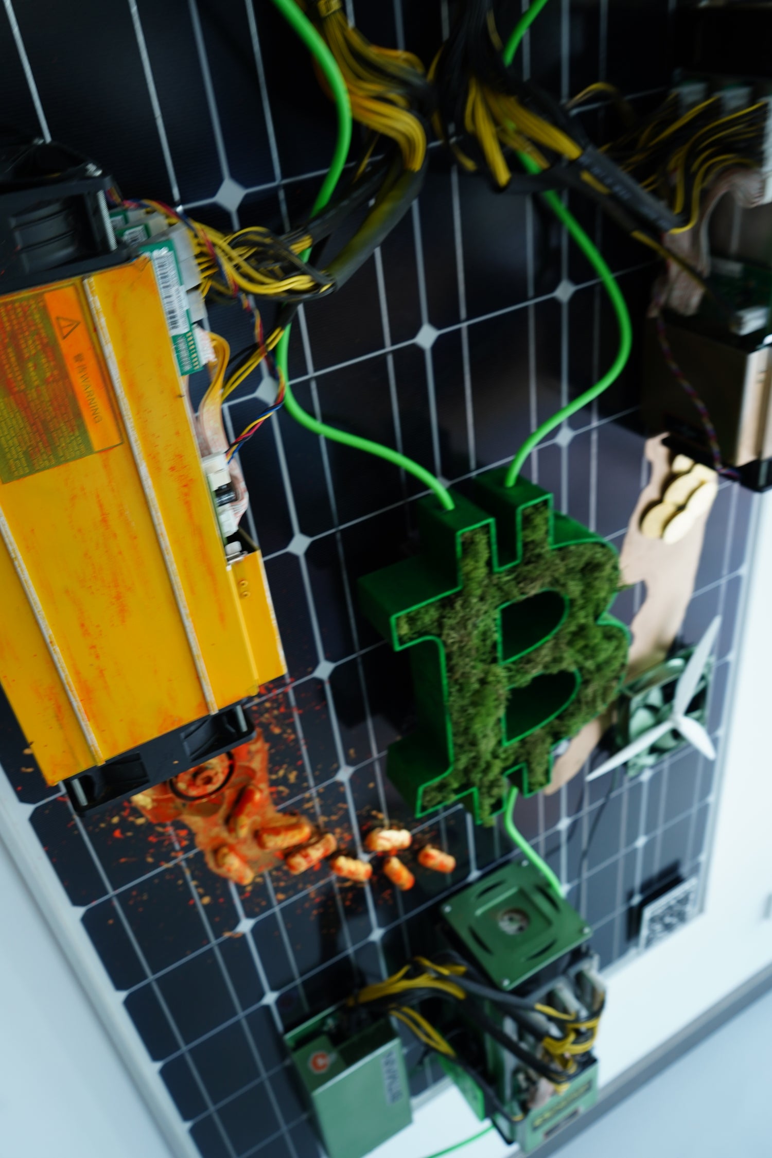 Green Bitcoin | Bitcoin Mining Artwork