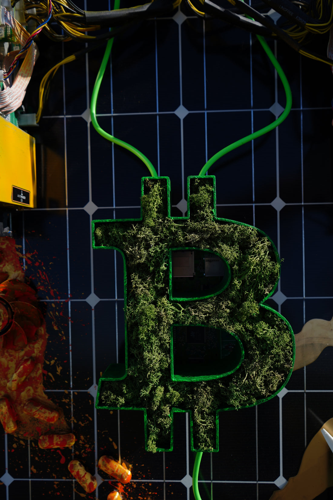 Green Bitcoin | Bitcoin mining artwork